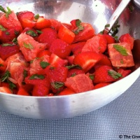 Strawberry Grapefruit Mint Salad